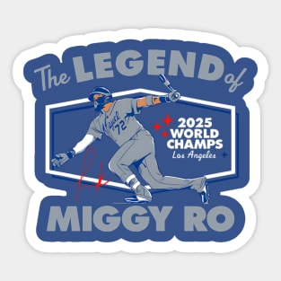 Dodgers Miguel Rojas World Series 2025 Sticker